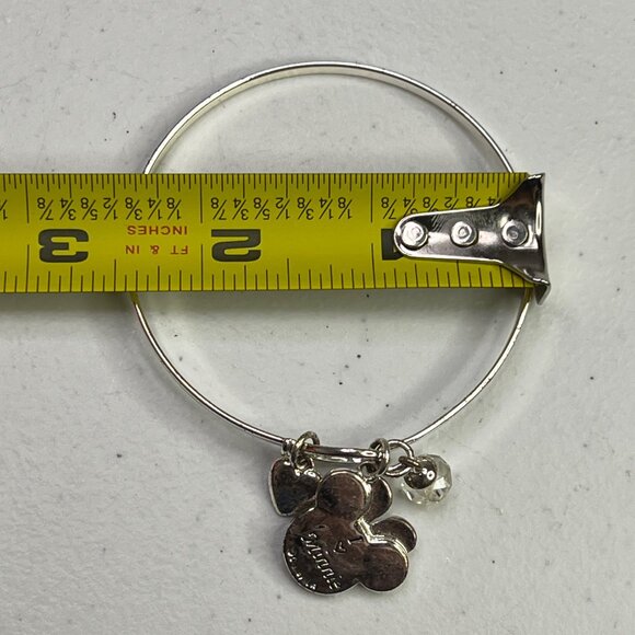 Disney Alex & Ani Minnie Mouse Silver Charm Bracelet - Picture 5 of 6